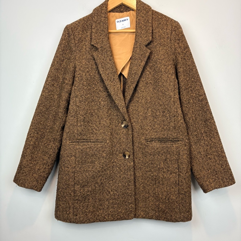 Old Navy Women's Textured Tan Blazer
